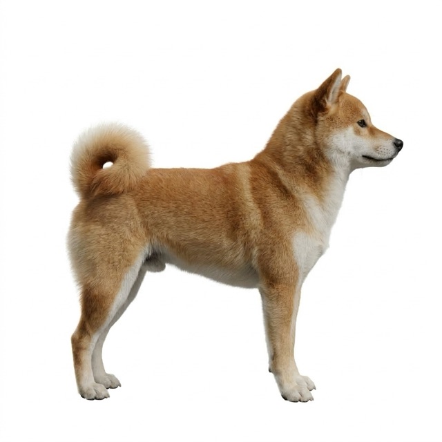 Right reference view of the sample shiba